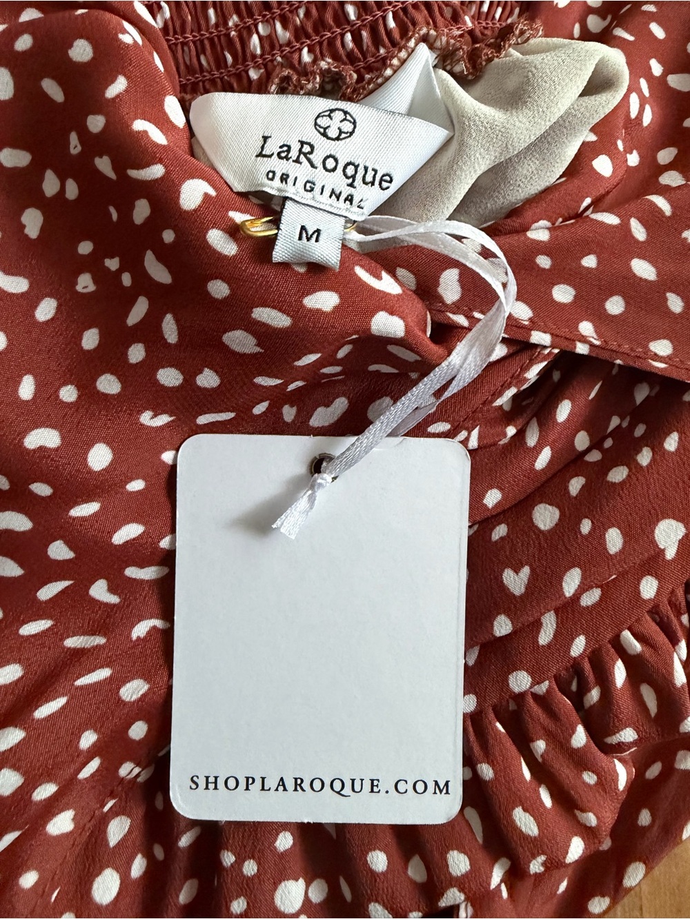 LaRoque Original Silk Halter Dot Dress - Picture 7 of 15
